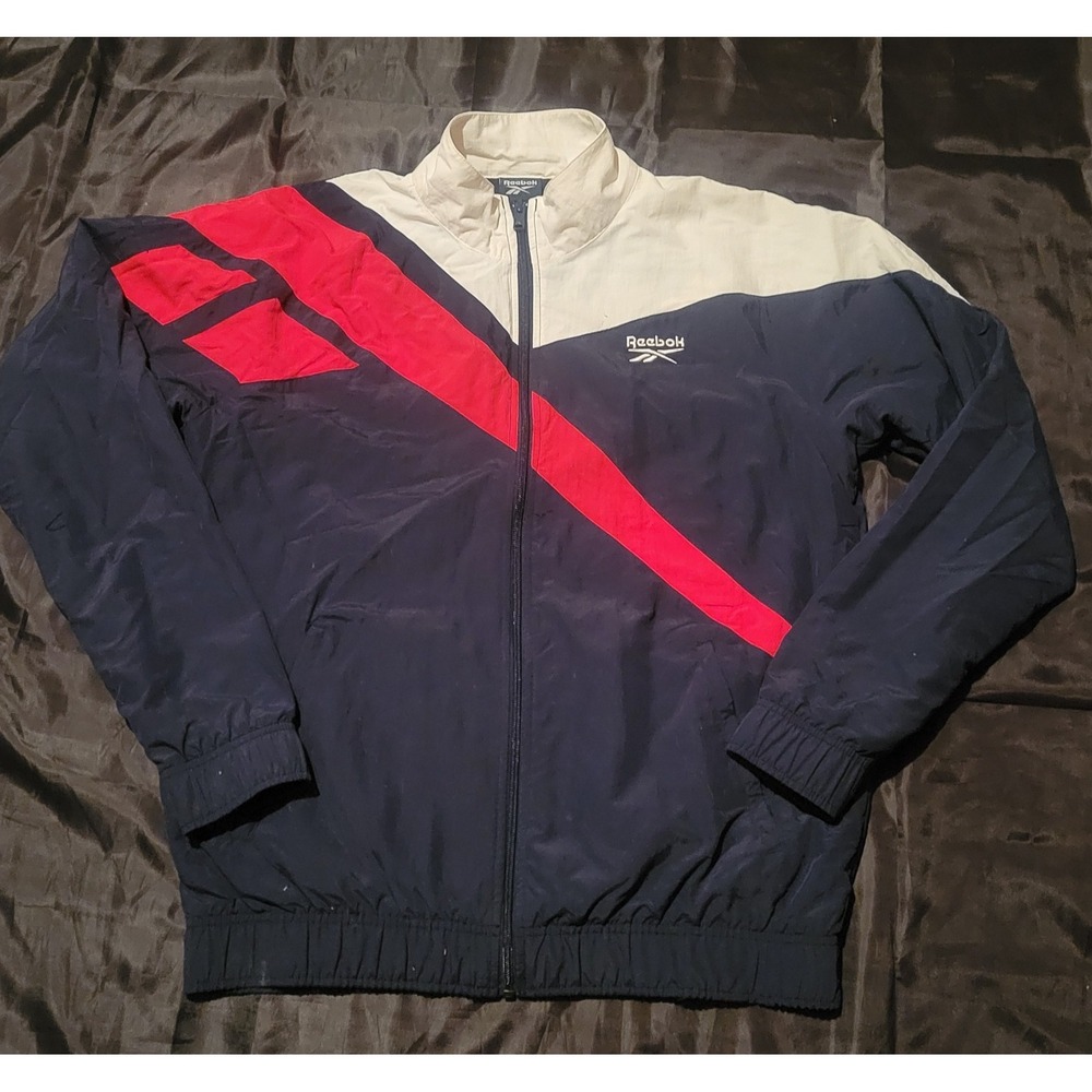 Reebok Men's M‎ Embroidered Logo Classics Lightweight Track Jacket Windbreaker